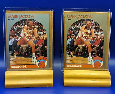 MARK JACKSON 1990-91 NBA Hoops #205 Menendez Brothers In Background (Lot Of 2) • $15