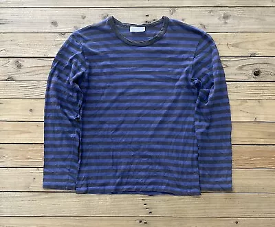 Agnes B Striped Blue Black Wash Shirt Womens • $10