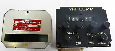 Wilcox 807b  Vhf Military Radio Set Remote Control P/n 97719-100 • $99.50