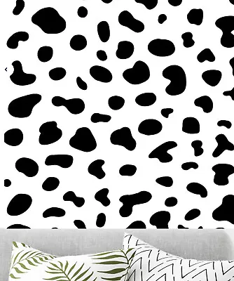 105 Dalmation Spots Vinyl Wall Decal Sticker Dalmatian Print Nursery Bedroom • £3.29