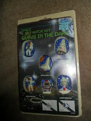 Vintage Astronaut Spaceman Watch With 5 Different Covers MIP Glows In Dark • $17.49