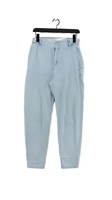 Mango Women's Jeans UK 10 Blue 100% Cotton Wide-Leg • £8