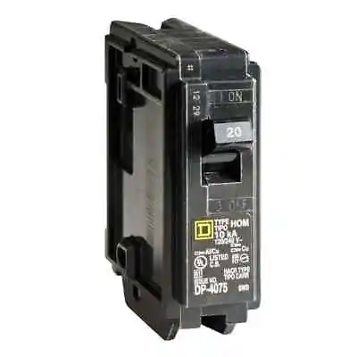 Homeline 20 Amp One-Pole Circuit Breaker HOM120CP Square D Breakers 120/240 VAC • $9.99