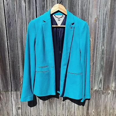 $69.95 • Buy Size 10 Turquoise Blazer Jacket By Massimo Dutti (Zara High End Sister Brand)