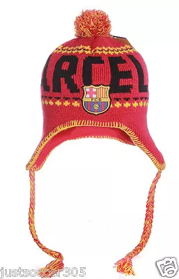 New Fc Barcelona Beanie Peruvian Winter Cap Hat Messi 10 Suarez Jersey Soccer  • $9.99