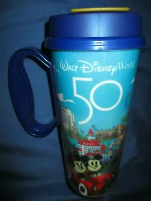 DISNEY 50TH ANNIVERSARY Resort Mug ~Tower Of Terror/Epcot Ball/Contemporary  • $24.99