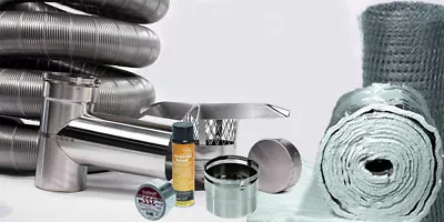 6   Flexible Chimney Liner Kit W/ Tee Appliance Connector Or Insulation • $388
