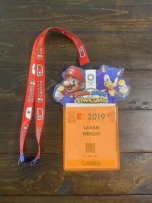 NINTENDO- Gamer Lanyard  Access Pass E3 2019 Mario And Sonic • $14.99