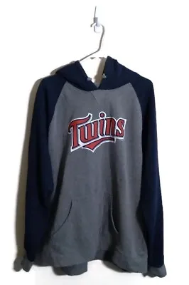 Fanatics MLB Minnesota Twins Spell Out Logo Pullover Hooded Sweatshirt XXL • $20.99