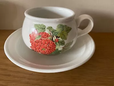 £8.50 • Buy Pomona Portmeirion Cup And Saucer Red Currant —more Of This Set Listed
