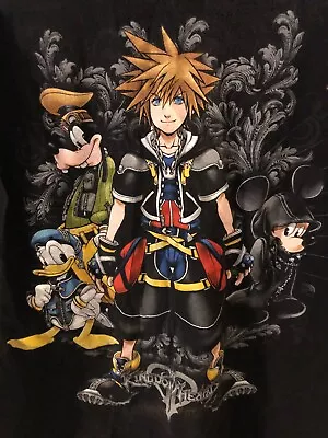 Disney Kingdom Hearts Black Adult Xl Graphic T-shirt • $5