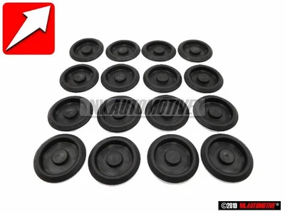 $17.87 • Buy 16x Original VW Floor Pan Underbody Rubber Plug Grommet Bung 40mm - 1K0899185
