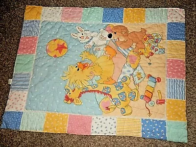 8H 30x45 Vintage SUZY'S ZOO Baby Blanket Comforter Quilt Crib Set • $129.99