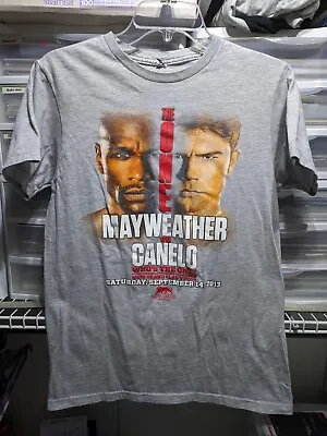 2013 Mayweather Vs Canelo @ MGM Grand Las Vegas Event M Gray T-Shirt Boxing • $18