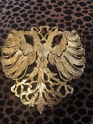 Massive Vintage Signed Cadoro Double Eagle Brooch Pendant! Fabulous!! • $154.99