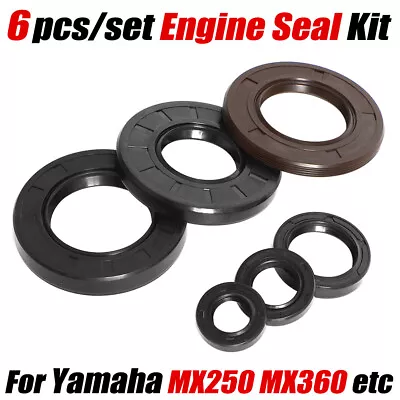 For 1973 - 1974 Yamaha MX250 MX360 SC500 Engine Seals Kit YZ250 DT250 RT360 1974 • $42.21