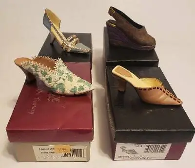 $46.50 • Buy Just The Right Club Shoe Heel Figurine Lot Radiance Touch Of Lace Flawless Golde