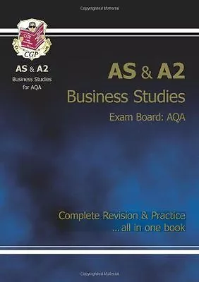 CGP Books : AS/A2 Level Business Studies AQA Complet FREE Shipping Save £s • £4