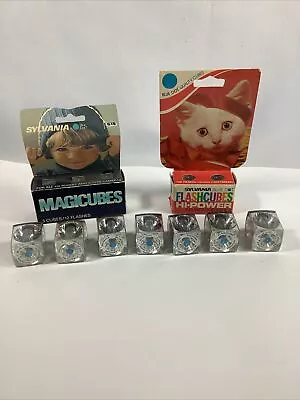 Lot Sylvania Blue Dot MagiCubes Flash Cubes Magic Cube Cameras 12 Cubes • $19.90