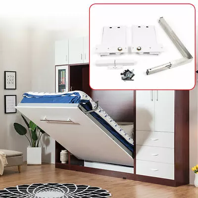 Murphy Wall Bed Hardware Kit Springs Mechanism White Double/Queen Size Vertical • $75.60