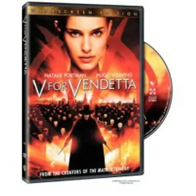 V For Vendetta Dvd Widescreen Natalie Portman Hugo Weaving Free Shipping • $8.07