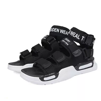 Mens Summer Open Toe Hook&loop Sandals High Top Casual Beach Shoes Sport Sandals • $43.38