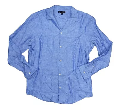 INC International Concepts Linen Blend Long Sleeve Men's Button Down Shirt NWT • $26.95