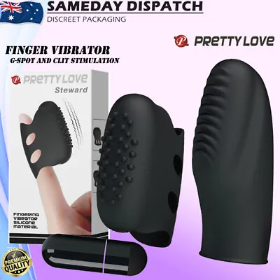 Pretty Love Finger Vibrator Mini G Spot Clitoris Massager Vibrating Bullet Egg • $23.99