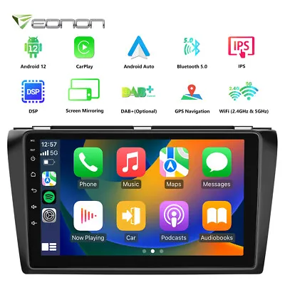 M3BKA12 Android 12 9  Car GPS Navigation Stereo Radio For Mazda 3 Headunit Audio • $209.19