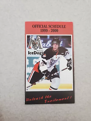 ES23 Mississauga IceDogs 1999/00 OHL Junior Hockey Pocket Schedule - Shawson • $2.39