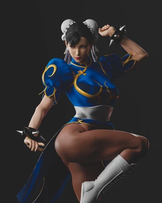 $289 • Buy Chun_Li_Street_Fighter_Fan Art Sculpture Fully Painted (Pre Order July 2023)