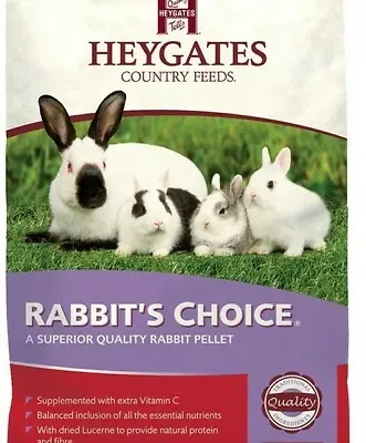 Heygates Rabbit's Choice Pellets 1kg - Complete Feed • £7.65