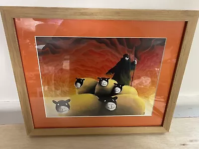 £299 • Buy Mackenzie Thorpe Limited Edition Signed Print Sheep Shepherd Red Sky 