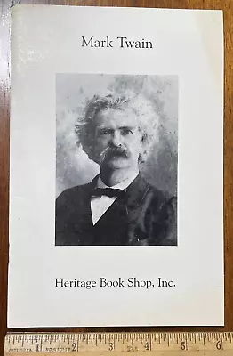 Vintage Catalog Mark Twain Heritage Book Shop Los Angeles CA Ephemera Autographs • $13.99
