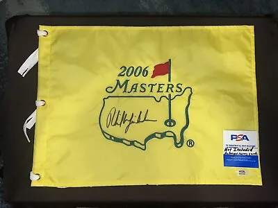 Phil Mickelson Official 2006 Masters Flag Augusta 3x Champion Legend PSA/DNA • $699.99