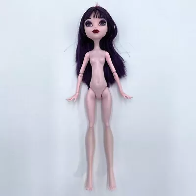 2015 Mattel Monster High Doll Ghoul Fair Elissabat Nude Pink Purple Hair Bangs • $19.99