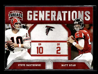 2011  Panini Threads Generations #10 Steve Bartkowski / Matt Ryan Falcons • $0.99