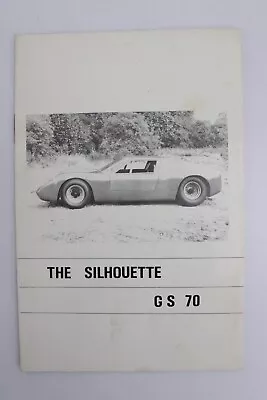 Vintage THE SILHOUETTE GS70 Car Brochure • $18