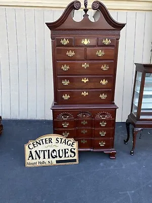 64886   THOMASVILLE Mahogany 2 Piece High Chest Dresser • $975