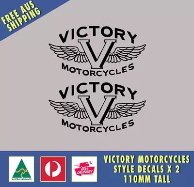 VICTORY MOTORCYCLES Style Decals Motorbike 4x4 Racing Moto GP • $6.40