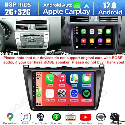 Android 12 Car Stereo 9  For Mazda 6 2008-2015 GPS WIFI Radio CarPlay Head Unit • $132.99