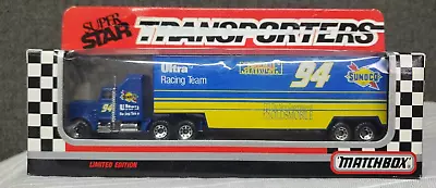 1990 Matchbox Super Star Transporters Sterling Marlin Sunoco Oldsmobile~ NOS! • $50.94