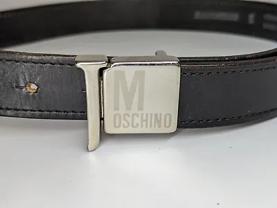 MOSCHINO JEANS Vintage Leather Belt Size 2 • $45