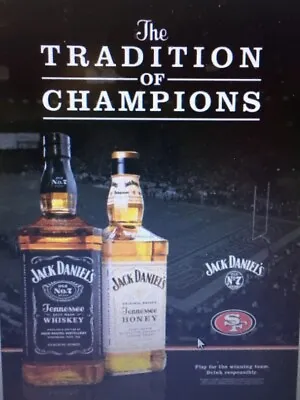 Jack Daniels. San Francisco 49erS Poster 18 By 26 Inch • $30.77