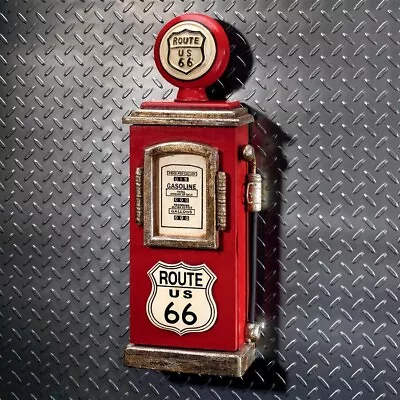 Retro Vintage Replica Route 66 Gas Station Pump Garage Mancave Key Cabinet • $69.22