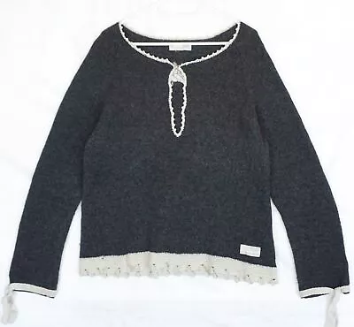 Odd Molly M813 421A Gray Knit Pullover Jumper Size 4 • £21.06