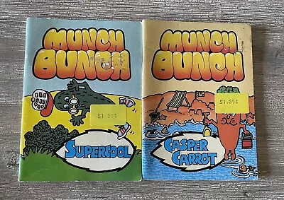 MUNCH BUNCH Supercool Casper Carrot Books Giles Reed Angela Mitson Vintage 1985 • $8.98