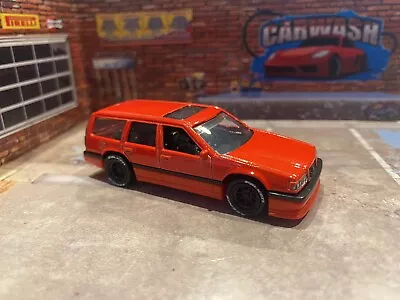 Hot Wheels Red VOLVO 850 ESTATE Station Wagon Custom SUPER Real Riders W Card • $15