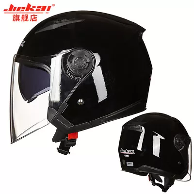 DOT Full Shield Visor Motorcycle Helmet Motorbike Scooter Flip Up Safety Helmet • $51.89
