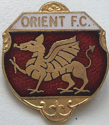 £10 • Buy LEYTON ORIENT FC Vintage Club Crest Badge Brooch Pin In Gilt 22 X 26mm Free P&P